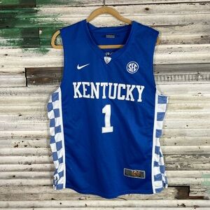 Devin Booker Kentucky Nike Elite Stitched Limited Basketball Jersey Size Large
